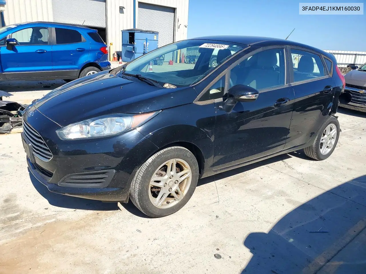 3FADP4EJ1KM160030 Ford Fiesta 2019 — повреждение Задняя часть, фото до ремонта