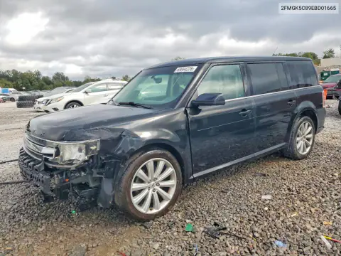 2FMGK5C89EBD01665 — 2014 Ford FLEX, Передняя часть, фото до ремонта
