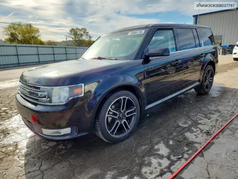 2FMGK5C82EBD27797 — 2014 Ford FLEX, Сторона, фото до ремонта