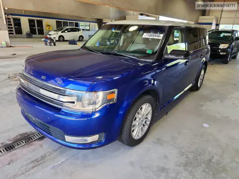 2FMGK5C85EBD18771 — 2014 Ford FLEX, Передняя часть, фото до ремонта
