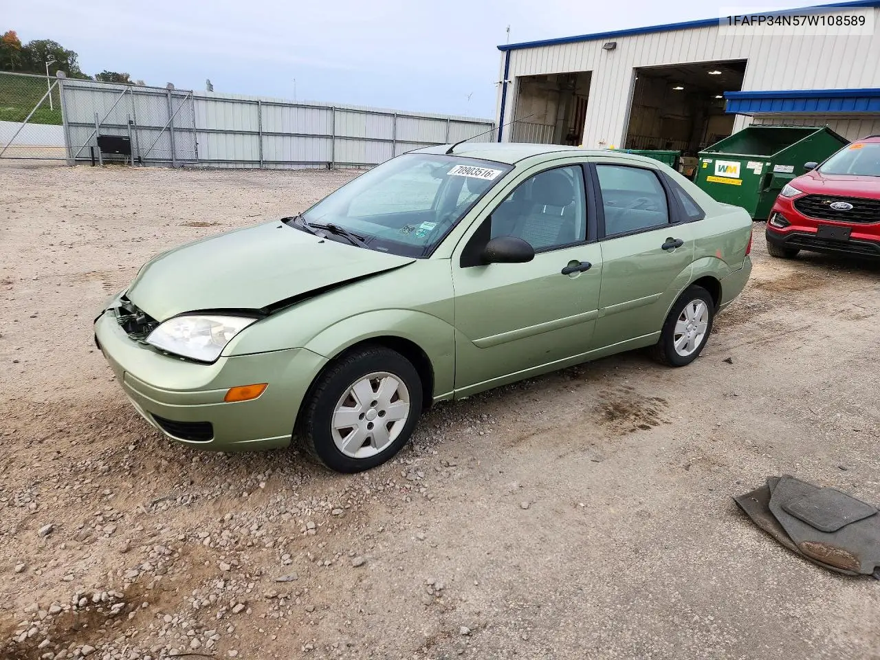 2007 Ford Focus Zx4 VIN 1FAFP34N57W108589 фото 1