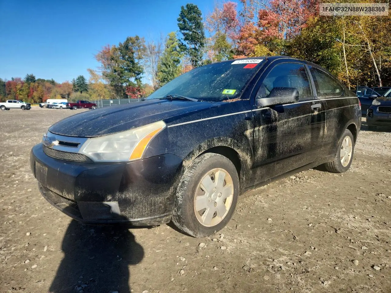 2008 Ford Focus S/Se VIN 1FAHP32N88W238363 фото 1