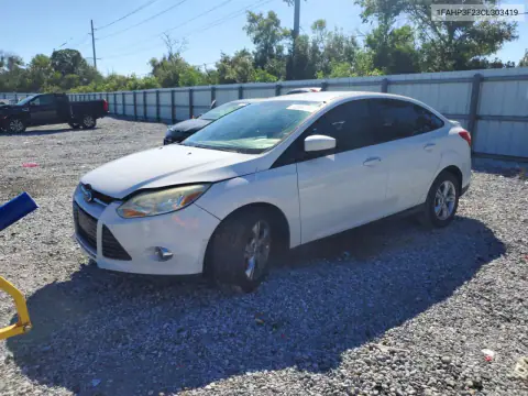 1FAHP3F23CL303419 — 2012 Ford Focus, Передняя часть, фото до ремонта
