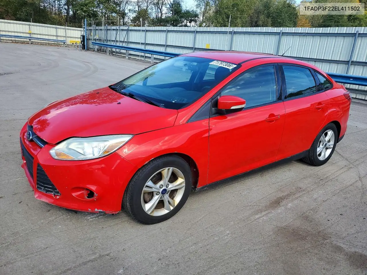 2014 Ford Focus Se VIN 1FADP3F22EL411502 фото 1