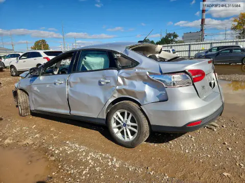 2017 Ford Focus Se VIN 1FADP3F24HL315584 фото 2
