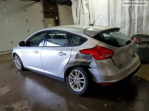 2017 Ford Focus Se VIN 1FADP3K23HL346881 фото 2