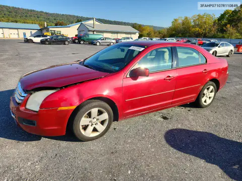 3FAHP07107R110849 — 2007 Ford Fusion, Передняя часть, фото до ремонта