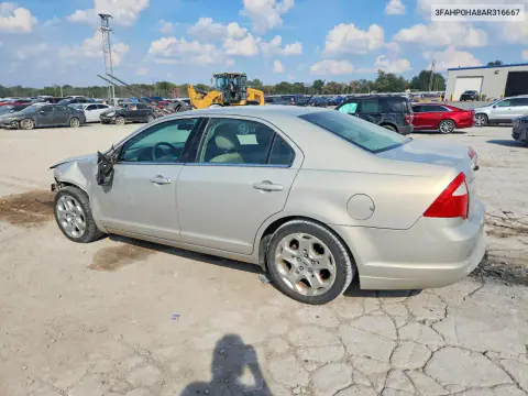2010 Ford Fusion Se VIN 3FAHP0HA8AR316667 фото 2