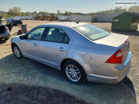 2010 Ford Fusion S VIN 3FAHP0GA8AR431058 фото 2