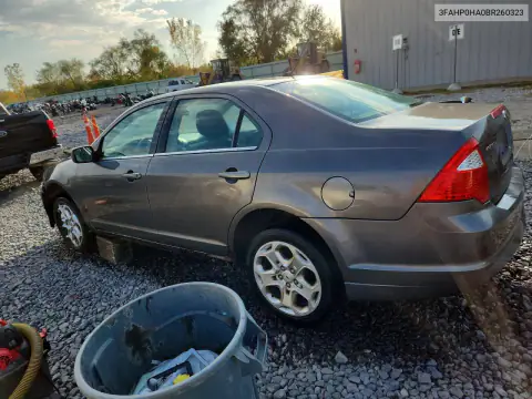 3FAHP0HA0BR260323 — 2011 Ford Fusion, Передняя часть, фото до ремонта