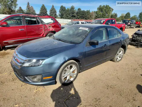 3FAHP0HA7CR184942 — 2012 Ford Fusion, Задняя часть, фото до ремонта
