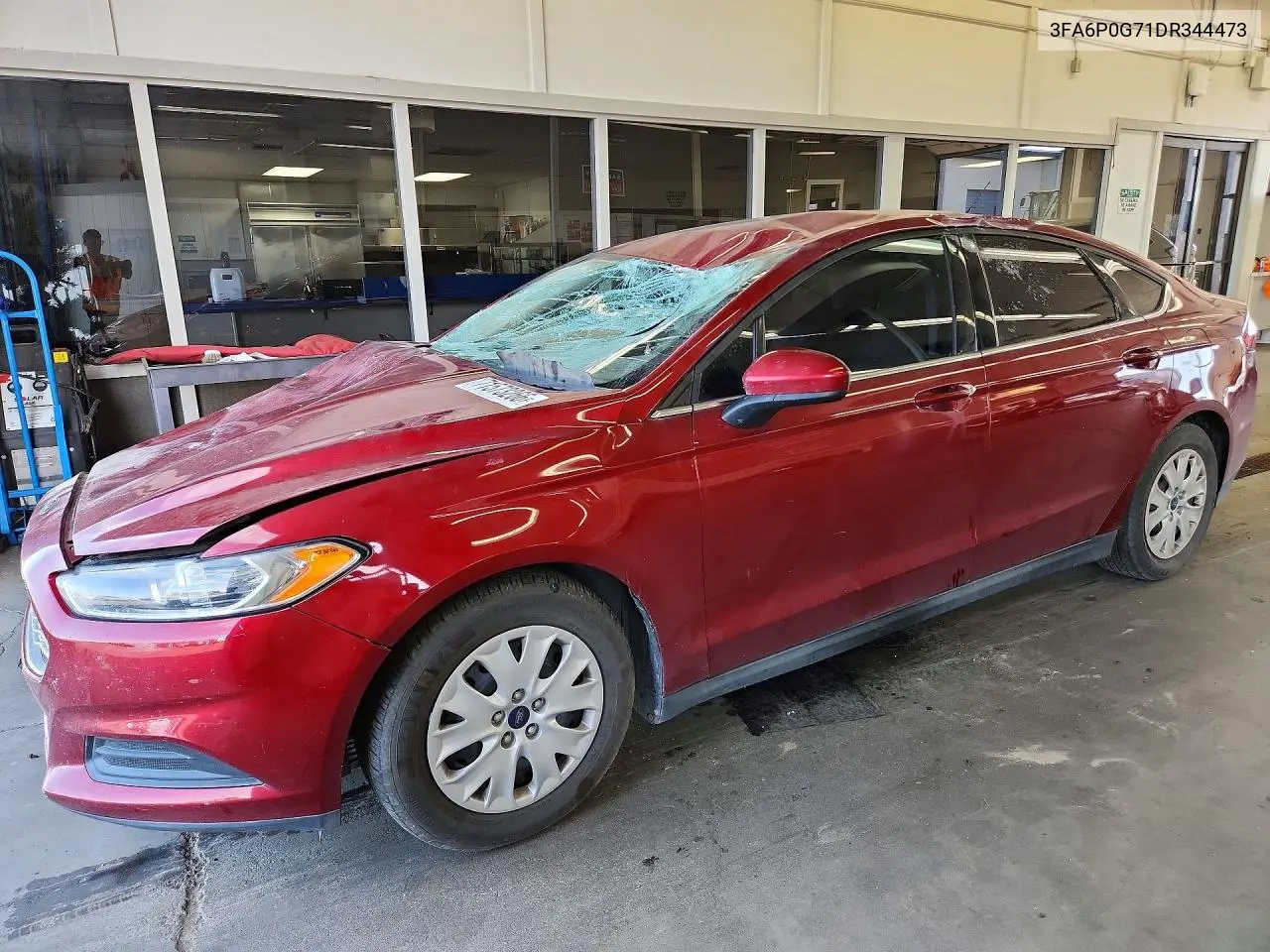 2013 Ford Fusion S VIN 3FA6P0G71DR344473 фото 1