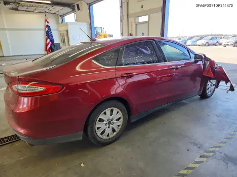 2013 Ford Fusion S VIN 3FA6P0G71DR344473 фото 3