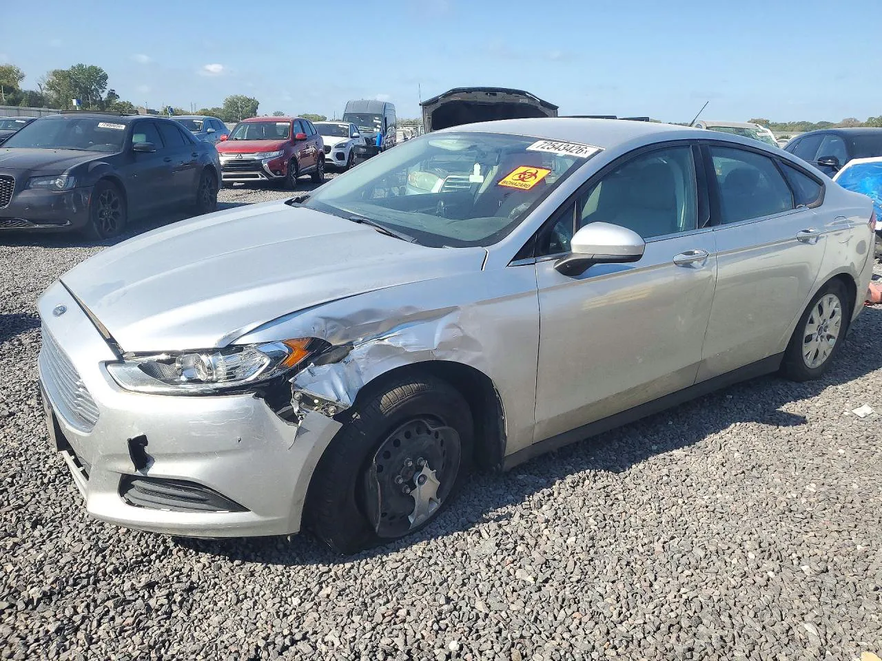 2013 Ford Fusion S VIN 3FA6P0G77DR266362 фото 1