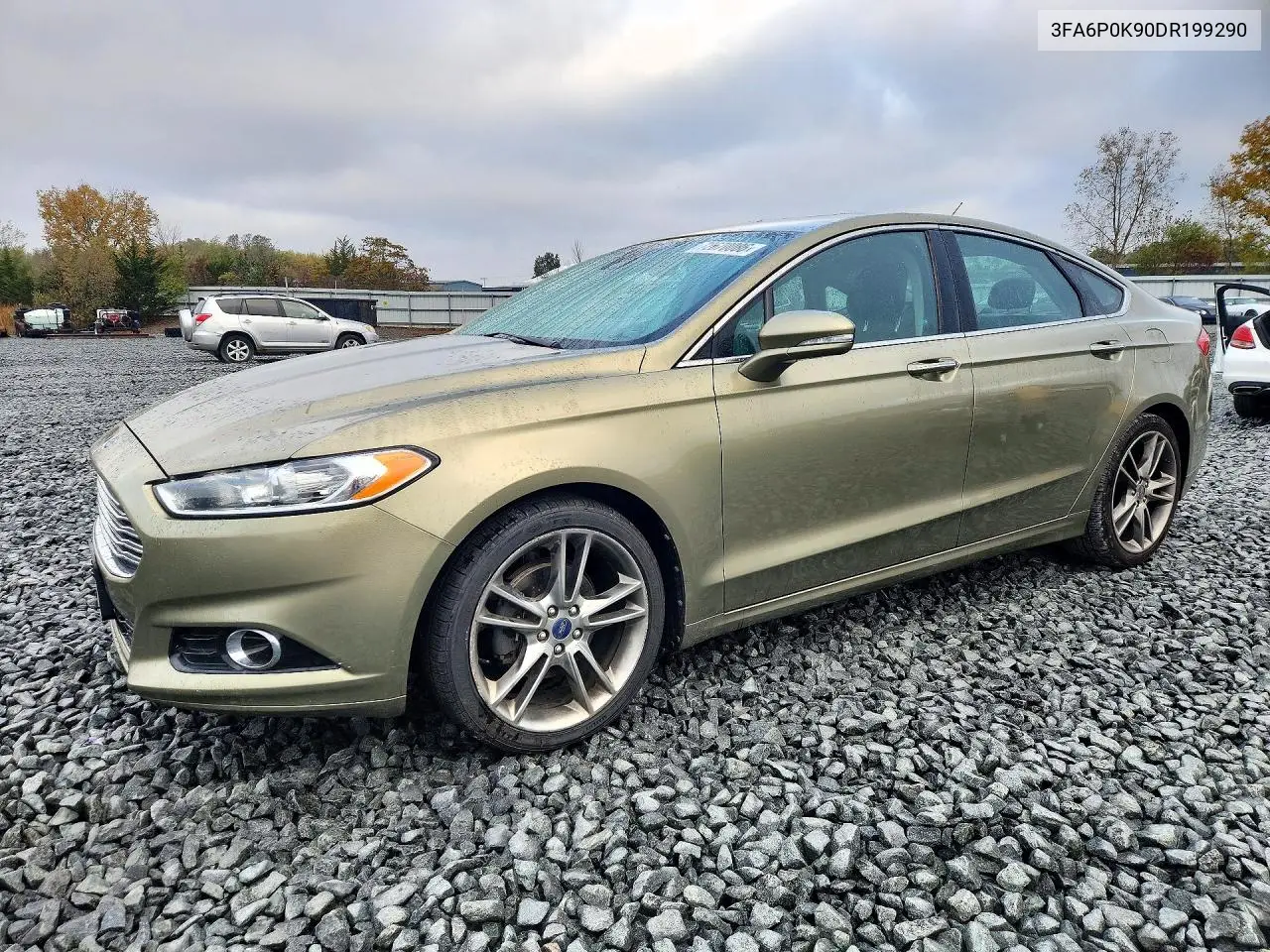 2013 Ford Fusion Titanium VIN 3FA6P0K90DR199290 фото 1