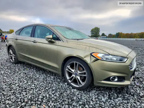 2013 Ford Fusion Titanium VIN 3FA6P0K90DR199290 фото 4