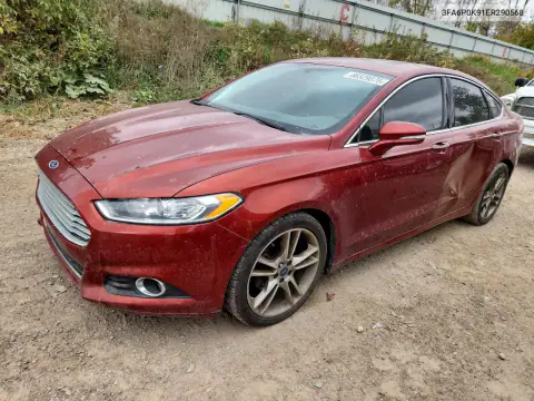 3FA6P0K91ER290568 — 2014 Ford Fusion, Боковая часть, фото до ремонта