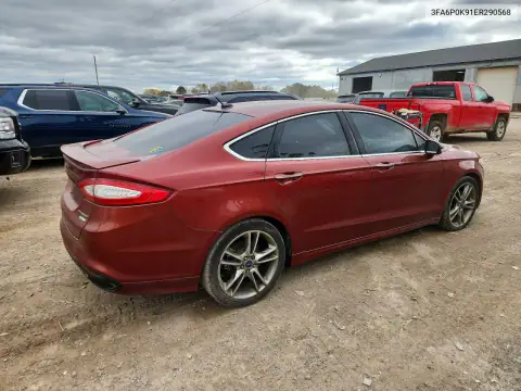 3FA6P0K91ER290568 — 2014 Ford Fusion, фото 3 с аукциона Copart 21.10.2026, Боковая часть