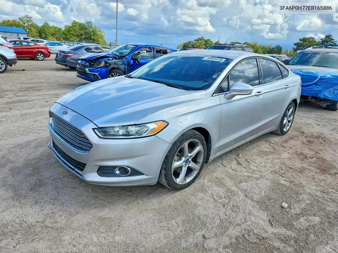 2014 Ford Fusion Se VIN 3FA6P0H77ER165886 фото 1