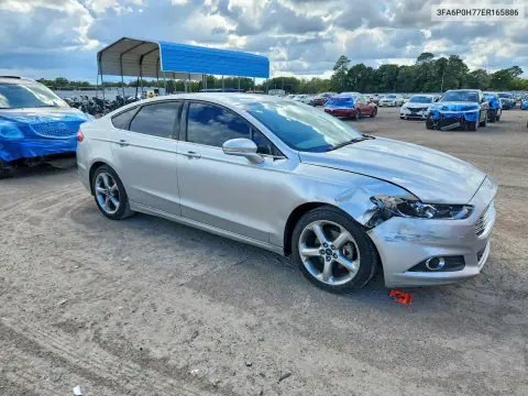 2014 Ford Fusion Se VIN 3FA6P0H77ER165886 фото 4
