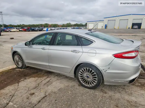 2014 Ford Fusion Titanium VIN 3FA6P0K91ER257683 фото 2
