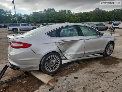 2014 Ford Fusion Titanium VIN 3FA6P0K91ER257683 фото 3