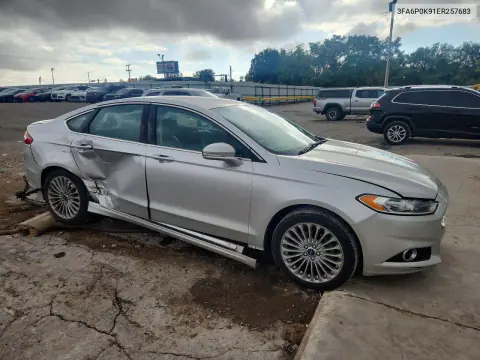 2014 Ford Fusion Titanium VIN 3FA6P0K91ER257683 фото 4