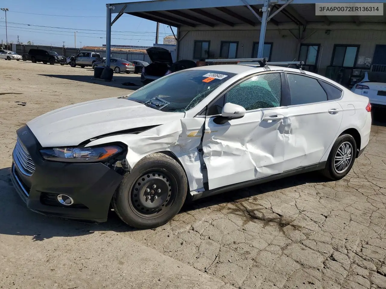 2014 Ford Fusion S VIN 3FA6P0G72ER136314 фото 1