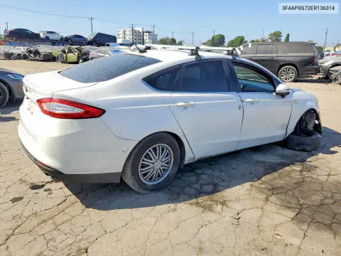 2014 Ford Fusion S VIN 3FA6P0G72ER136314 фото 3