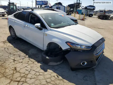 2014 Ford Fusion S VIN 3FA6P0G72ER136314 фото 4