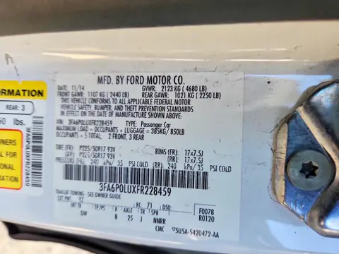 3FA6P0LUXFR228459 — 2015 Ford Fusion, Ходовая часть (Undercarriage), фото до ремонта