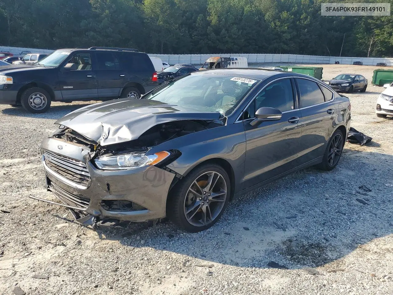 2015 Ford Fusion Titanium VIN 3FA6P0K93FR149101 фото 1