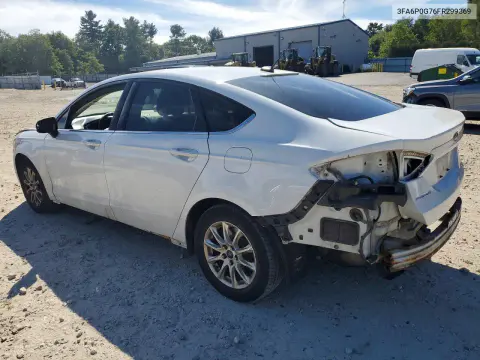 2015 Ford Fusion S VIN 3FA6P0G76FR299369 фото 2