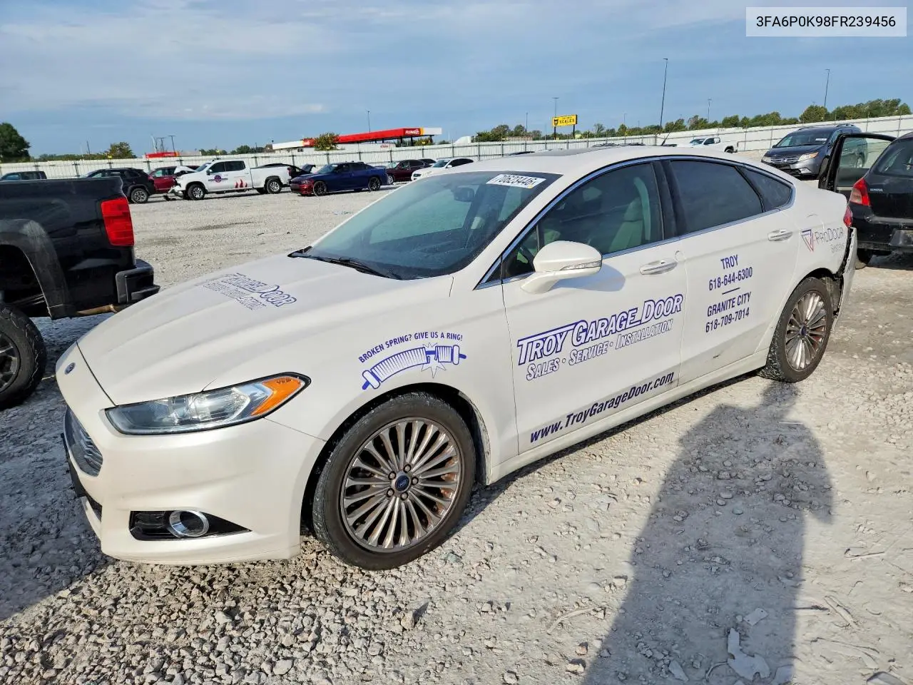 2015 Ford Fusion Titanium VIN 3FA6P0K98FR239456 фото 1