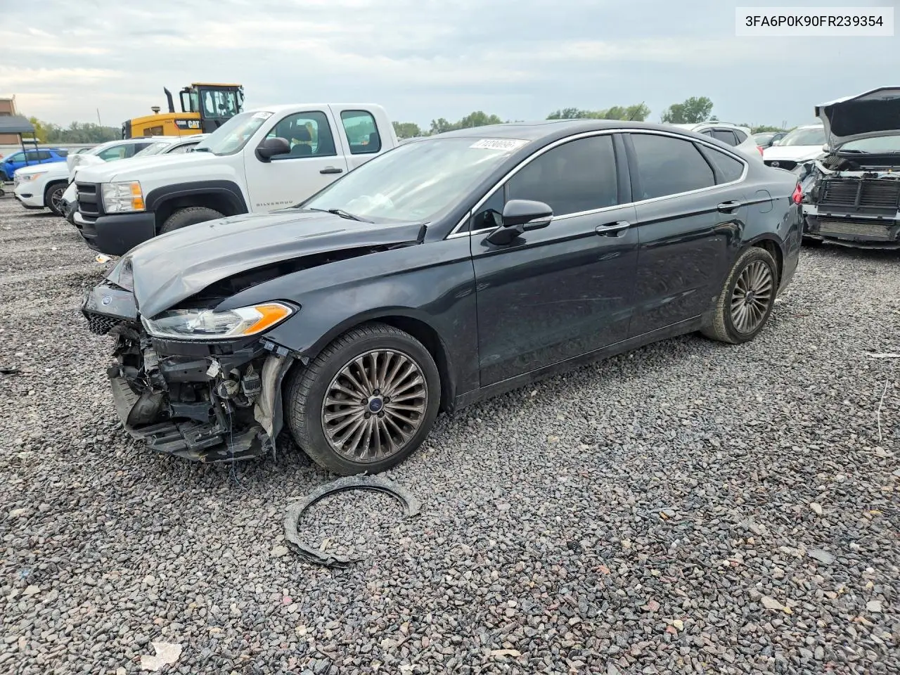 2015 Ford Fusion Titanium VIN 3FA6P0K90FR239354 фото 1