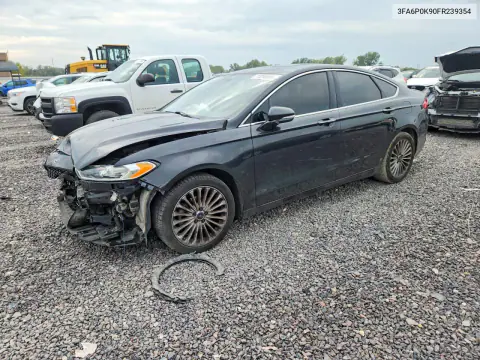 3FA6P0K90FR239354 — 2015 Ford Fusion, Передняя часть, фото до ремонта