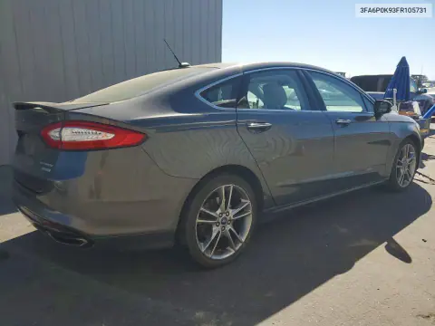 2015 Ford Fusion Titanium VIN 3FA6P0K93FR105731 фото 3