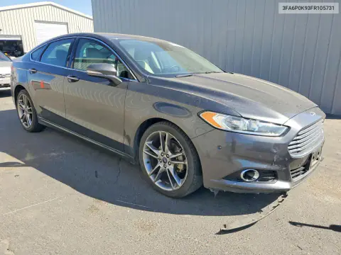 2015 Ford Fusion Titanium VIN 3FA6P0K93FR105731 фото 4
