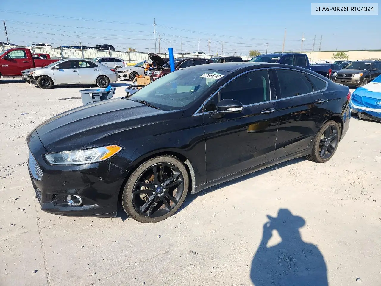 2015 Ford Fusion Titanium VIN 3FA6P0K96FR104394 фото 1