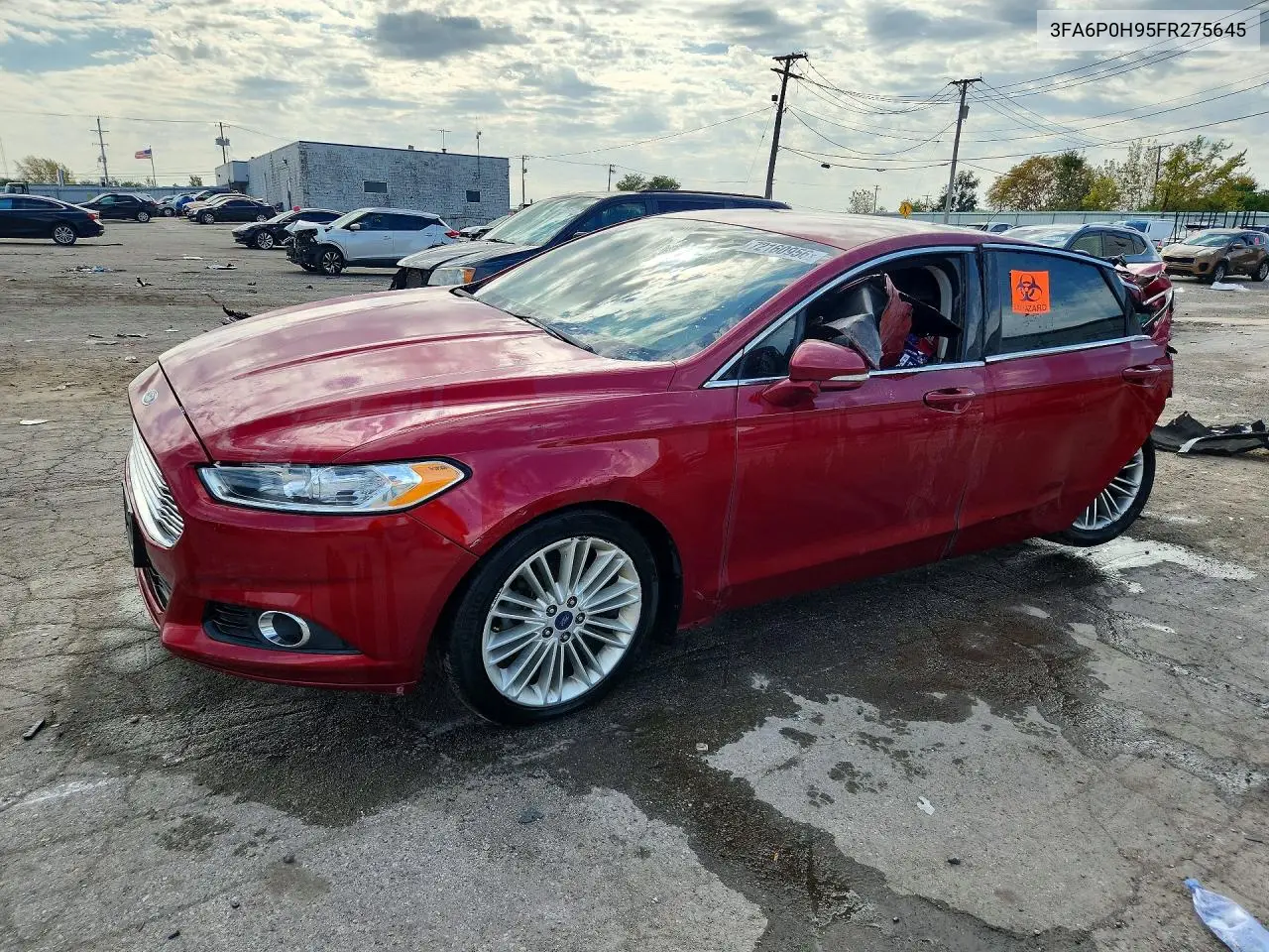 2015 Ford Fusion Se VIN 3FA6P0H95FR275645 фото 1