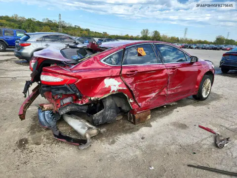 2015 Ford Fusion Se VIN 3FA6P0H95FR275645 фото 3