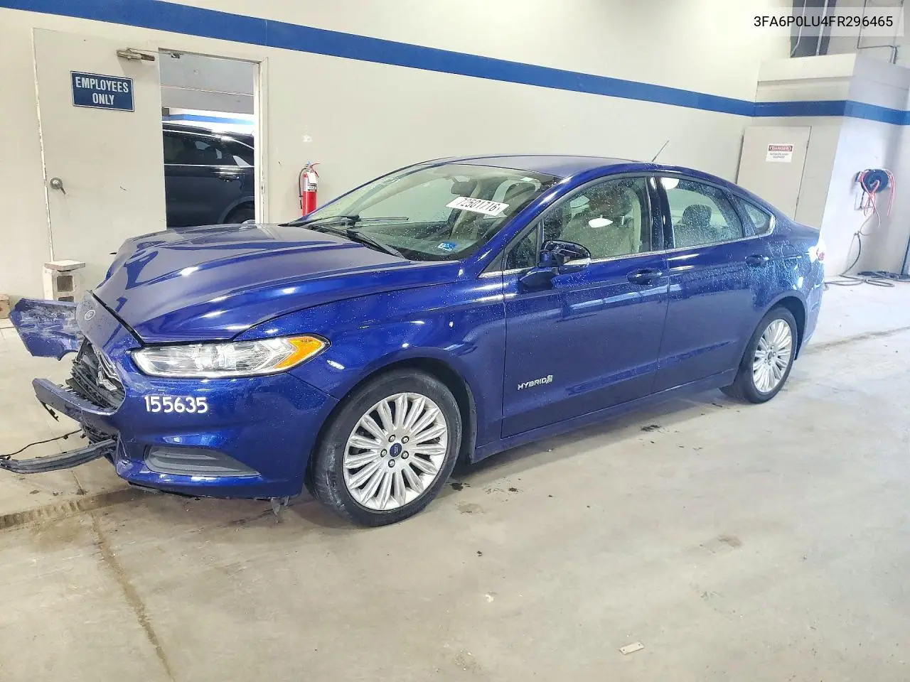 2015 Ford Fusion Hybrid VIN 3FA6P0LU4FR296465 фото 1
