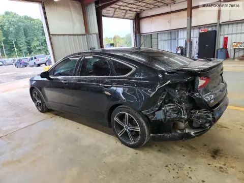 2015 Ford Fusion VIN 3FA6P0K91FR178516 фото 2
