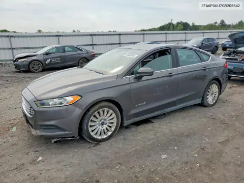 3FA6P0UU7GR205642 — 2016 Ford Fusion, Передняя часть, фото до ремонта