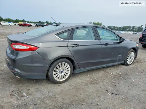 2016 Ford Fusion S Hybrid VIN 3FA6P0UU7GR205642 фото 3