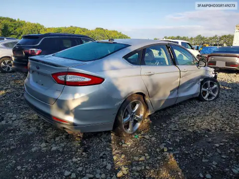 3FA6P0HD3GR149273 — 2016 Ford Fusion, фото 3 с аукциона Copart, Повреждения со всех сторон