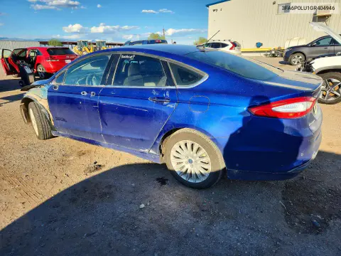 2016 Ford Fusion Se Hybrid VIN 3FA6P0LU1GR404946 фото 2