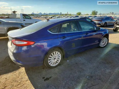 2016 Ford Fusion Se Hybrid VIN 3FA6P0LU1GR404946 фото 3