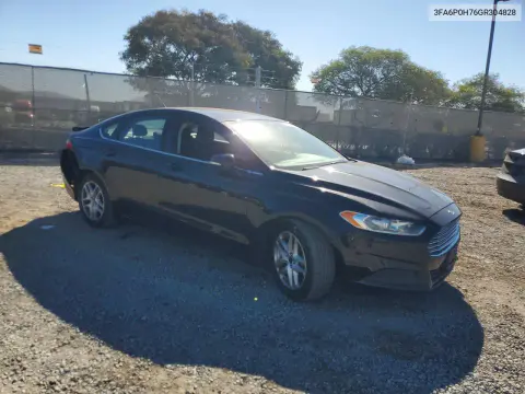 2016 Ford Fusion Se VIN 3FA6P0H76GR304828 фото 4