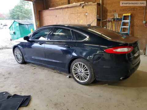 2016 Ford Fusion Se VIN 3FA6P0H96GR217092 фото 2
